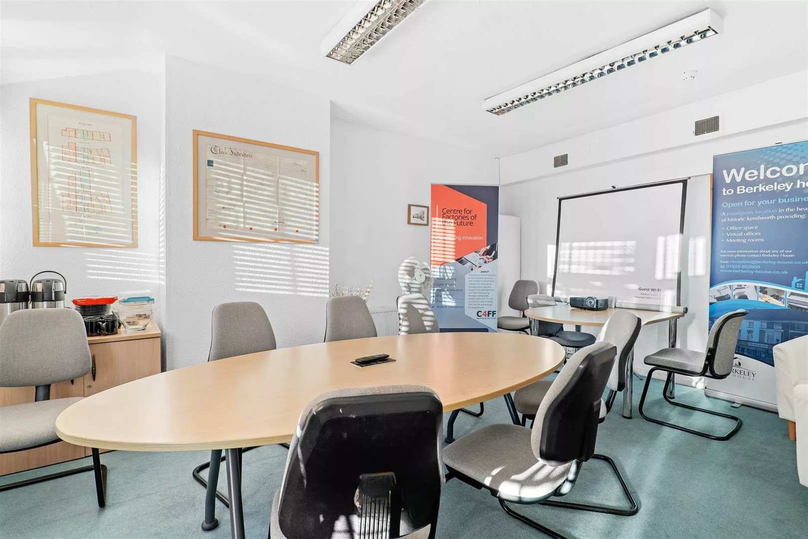 Meeting room with projector